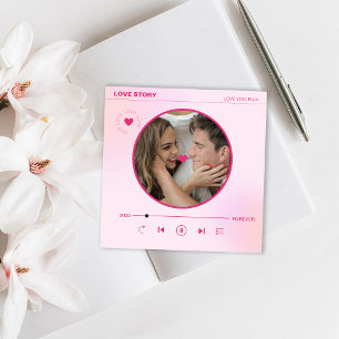 Modernes Herz Forever Love Foto Valentinstag Feiertagskarte