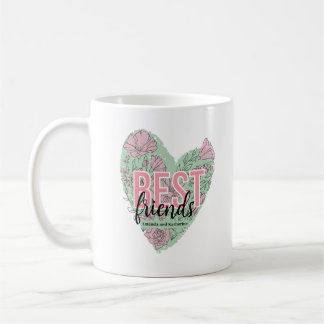 Modernes Herz für Flora Kaffeetasse