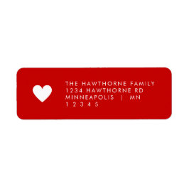 Modernes Herz Minimal Red Einfache Senden Liebe Ad