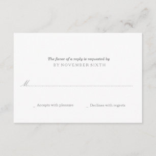 Modernes Herz + Pfeil UAWG Hochzeit RSVP Karte