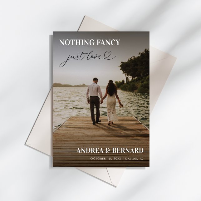 Modernes Herzbuch Nichts Extravagant nur Liebe Elo Einladung (Von Creator hochgeladen)