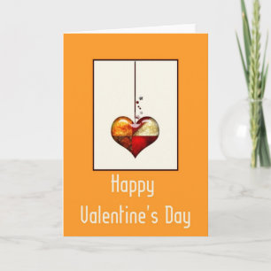 Modernes Herzdesign 1 Ein glücklicher Valentinstag Feiertagskarte