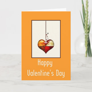 Modernes Herzdesign 1 Ein glücklicher Valentinstag Feiertagskarte