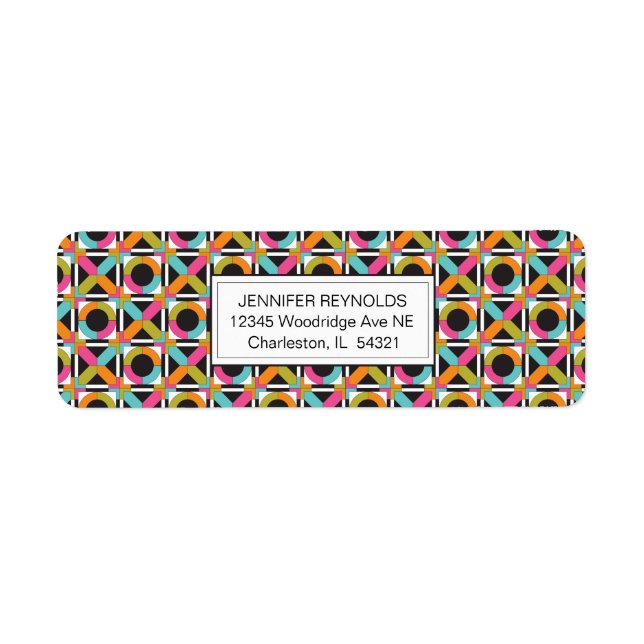 Modernes Hexagon Quilt-Muster (Vorne)