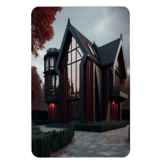 Modernes Hi-Tech Gothic House Exterior Design. Magnet