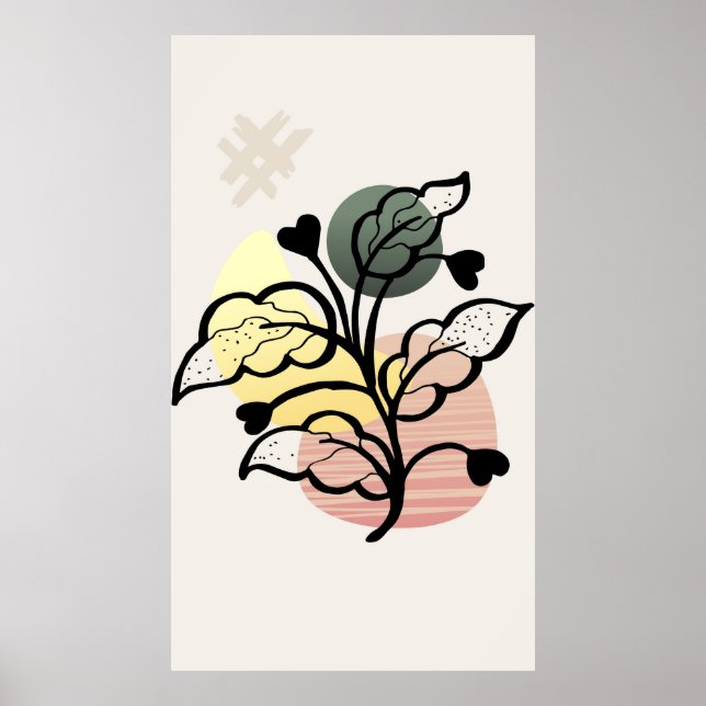 Modernes Hintergrunddesign Poster (Vorne)