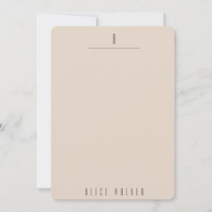 modernes, hoch entwickeltes Monogramm Mitteilungskarte