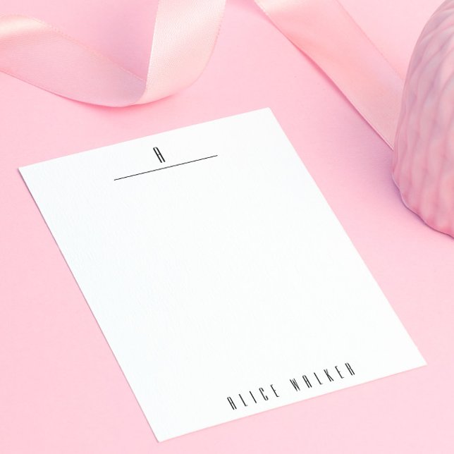 Modernes, hoch entwickeltes Personalisiertes Monog Mitteilungskarte (Von Creator hochgeladen)