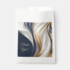 Modernes, hochblau-weißes Gold- Geschenktütchen