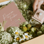 Modernes Hochzeitreservat La Fecha terracotta Save The Date<br><div class="desc">Moderne klassische Typografie fett Hochzeit Reserva la Fecha Karte. Mit moderner,  eleganter Typografie und gestreiftem Backer-Design. Die Terrakotta-Farbe kann individuell angepasst werden.</div>
