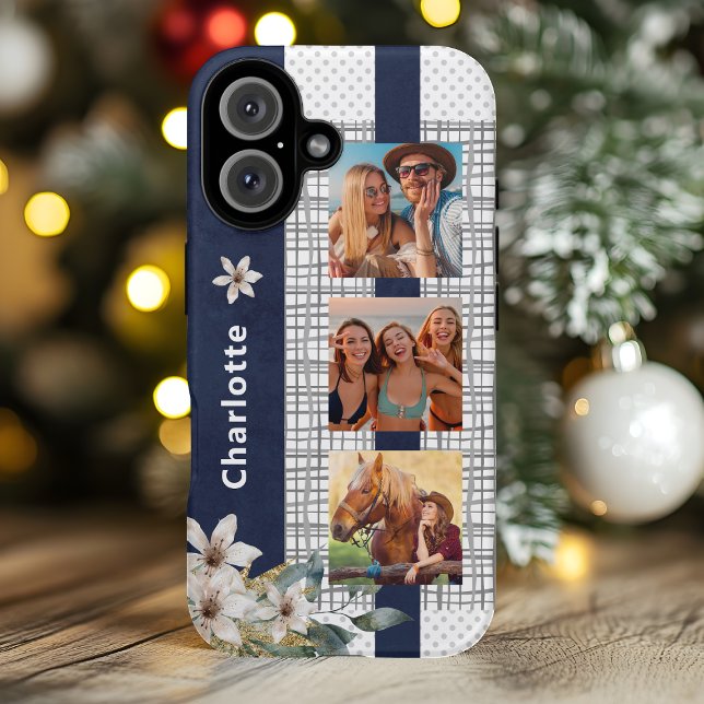 Modernes Hochzeitskuppel Foto Personalisiertes Flo Case-Mate iPhone Hülle (Von Creator hochgeladen)