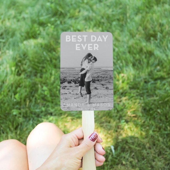 Modernes Hochzeitsprogramm Fans des besten Tages m Fächer (Von Creator hochgeladen)