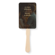 Modernes Hochzeitsprogramm für das Gold Foto