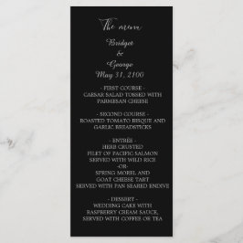 Modernes Hochzeitsprogramm für Vintagen Deko in sc Programm