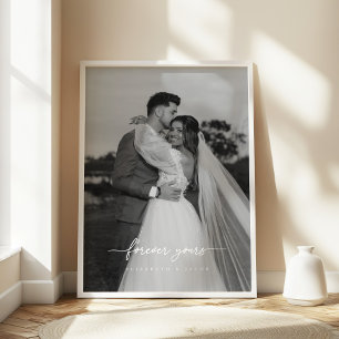 Modernes Hochzeitssemble "Forever Yours" - Foto Poster
