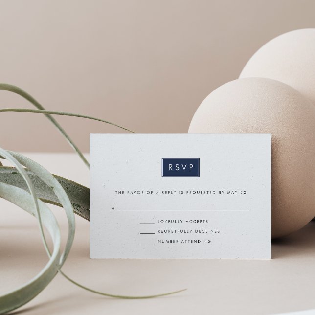 Modernes Hochzeitsszenario mit benutzerdefinierter RSVP Karte (Von Creator hochgeladen)