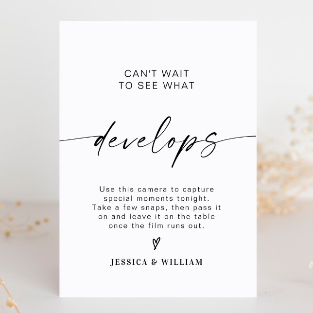 Modernes Hochzeitszeichen für Fotos Sockelschild (Von Creator hochgeladen)