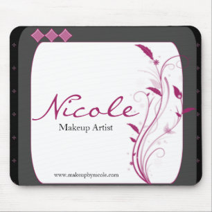 Modernes hohe Art-Schwarz-graues Rosa Mousepad