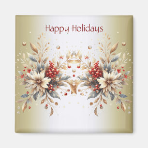Modernes Holiday Blume Magnet