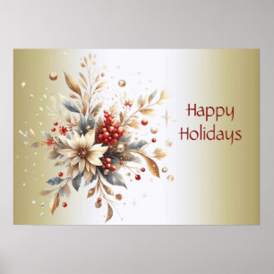Modernes Holiday Blume Poster