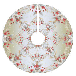 Modernes Holiday Blume Treppenhaus Polyester Weihnachtsbaumdecke