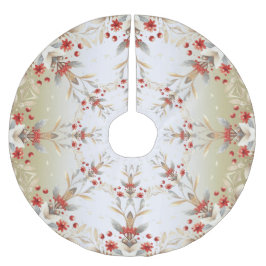 Modernes Holiday Blume Treppenhaus Polyester Weihnachtsbaumdecke