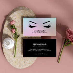 Modernes Holografisches Eyelash Browbar beruflich Visitenkarte