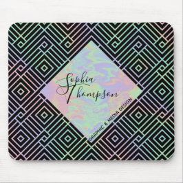 Modernes Holografisches Symmetrisches Muster - Mou Mousepad