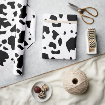 Modernes Holstein Friesian Cow Animal Print Muster