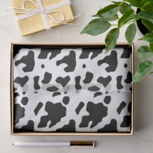 Modernes Holstein Friesian Cow Animal Print Muster Seidenpapier