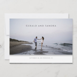 Modernes horizontales Foto Save the Date