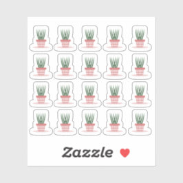 Modernes Houseplant Schlange Pflanze Planer Aufkleber