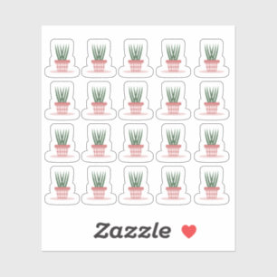 Modernes Houseplant Schlange Pflanze Planer Aufkleber