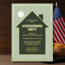 Modernes Housewarming Party Neue Zuhause-Feier