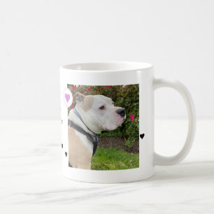 Modernes Hund 2 Fotos Herzname Kaffeetasse
