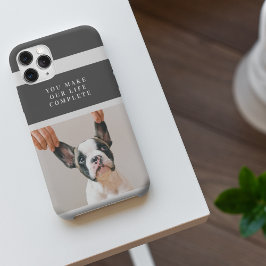 Modernes Hundebahn-Foto | Hundeschrift iPhone 11Pro Max Hülle
