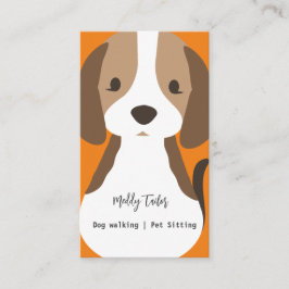 Modernes Hundebüt Sitzplatz Visitenkarte
