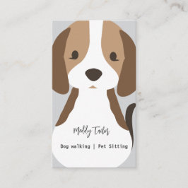 Modernes Hundebüt Sitzplatz Visitenkarte
