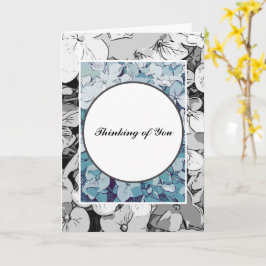 MODERNES HYDRANGEA FOTO FLORAL DENKING YOU CARD KARTE
