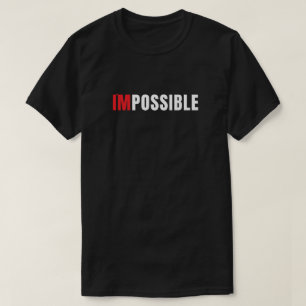 Modernes Ich-bin-möglich-Minimalist-Typografie-T-S T-Shirt
