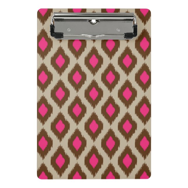 Modernes ikat Muster Mini Klemmbrett (Vorderseite)