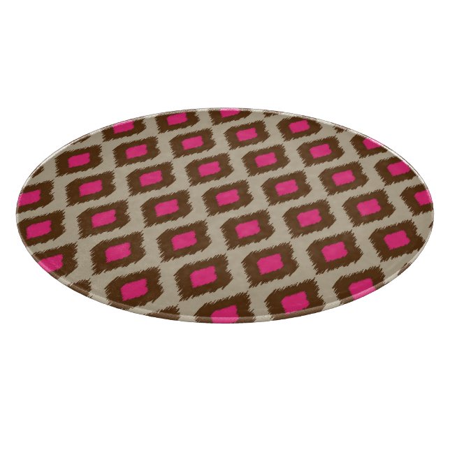 Modernes Ikat-Muster Schneidebrett (Ecke)