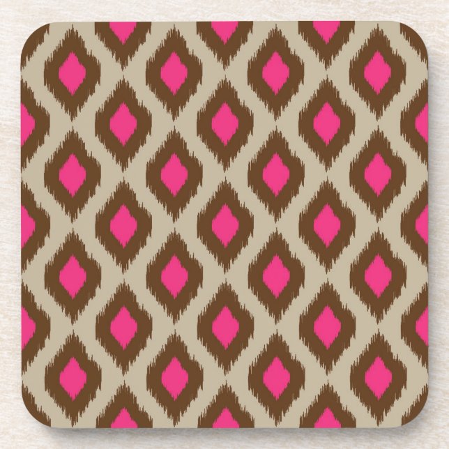 Modernes Ikat-Muster Untersetzer (Vorderseite)