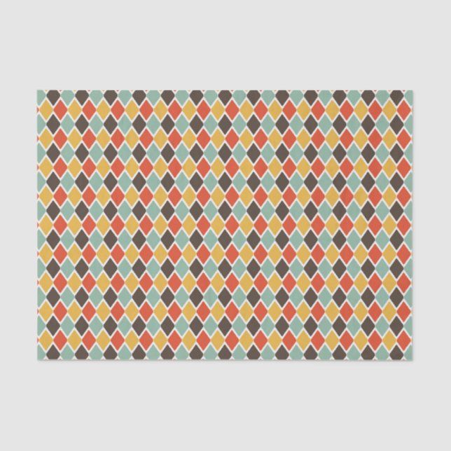 Modernes ikat Stammes- Modemuster Seidenpapier (Vorderseite)