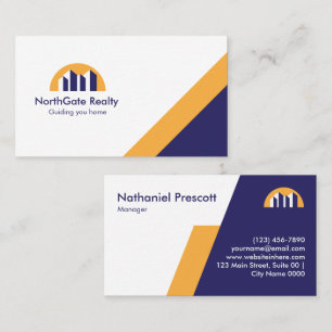 Modernes Immobilien-Bold-Professional NorthGate Visitenkarte