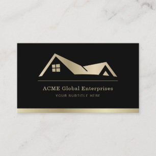 Modernes Immobilien-Werbung Makler-Logo Visitenkarte