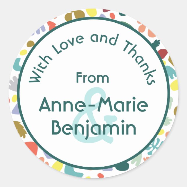 Modernes, individualisierbares städtisches Gemuste Runder Aufkleber (Vorderseite)