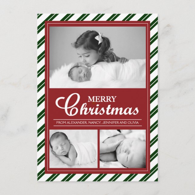 Modernes, individuell anpassbares Foto-Kartendesig (Vorderseite)