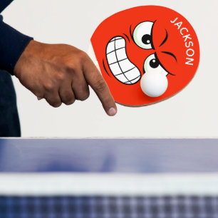 Modernes Individuelle Name Tischtennis-Angry Face Tischtennis Schläger