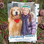 Modernes, individuelles Foto für Hunde Katze pawsi Feiertagskarte<br><div class="desc">Mit unserer neuen Reihe von Urlaubskarten, die sich perfekt für Familien mit furiosen Freunden eignen! Unsere Kollektion "Pawsitive Merry" bietet eine Vielfalt an lustigen und festlichen Designs, die Ihre geliebten Haustiere niedlich und spielerisch präsentieren. Ob Hund oder Katze, Sie können aus einer Auswahl an modernen, lustigen, Retro-, kühlen und stilvollen...</div>
